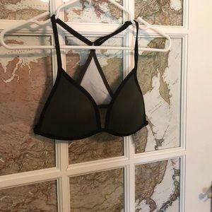 PINK triangle push up swim top